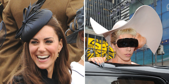 Kate Middleton vs. Lady Gaga in hat battle