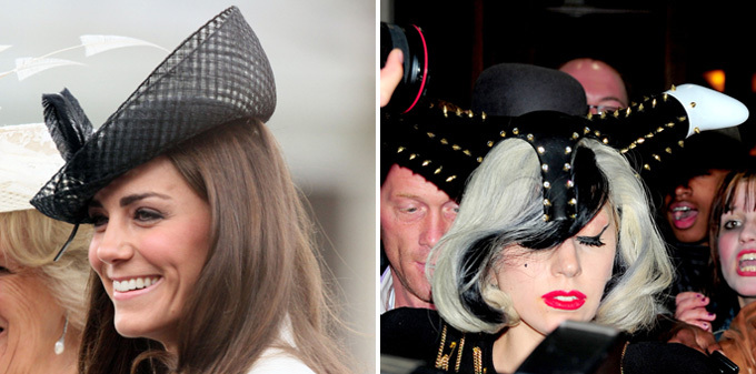 Kate Middleton vs. Lady Gaga in hat battle