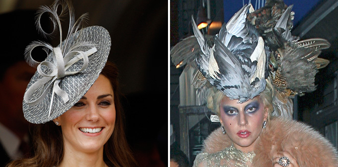 Kate Middleton vs. Lady Gaga in hat battle