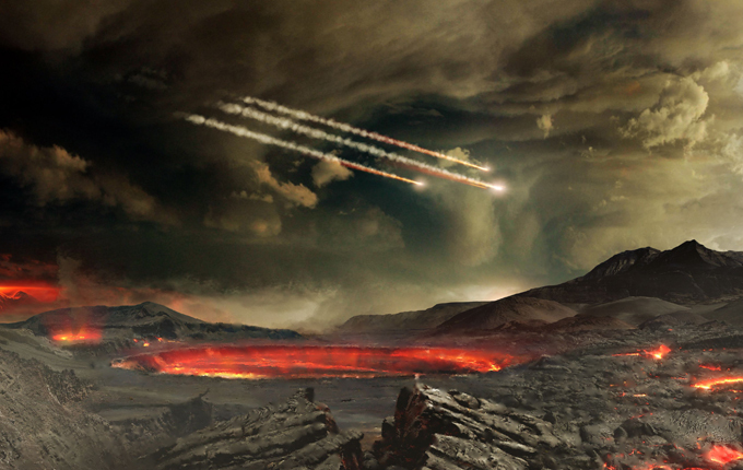 Meteorites terrorizing Earth