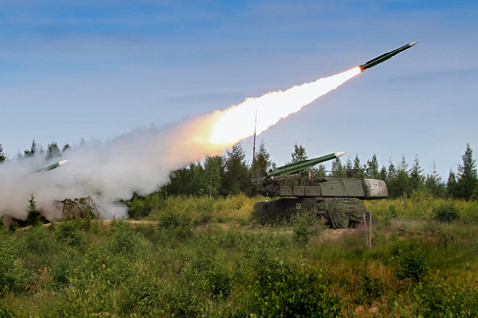 Russian anti-aircraft missile troops