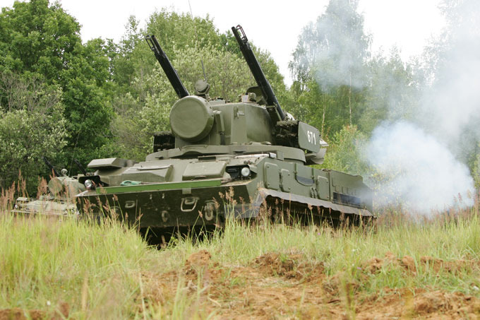 Russian anti-aircraft missile troops