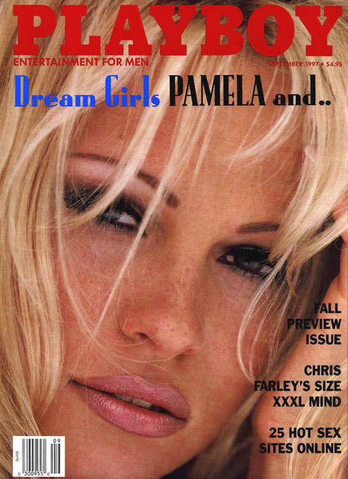 Pamela Anderson on Playboy covers
