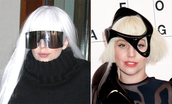 Lady Gaga and her wigs