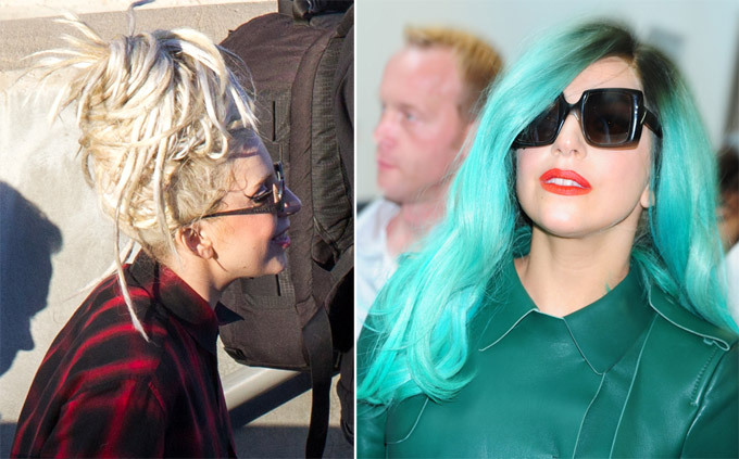 Lady Gaga and her wigs