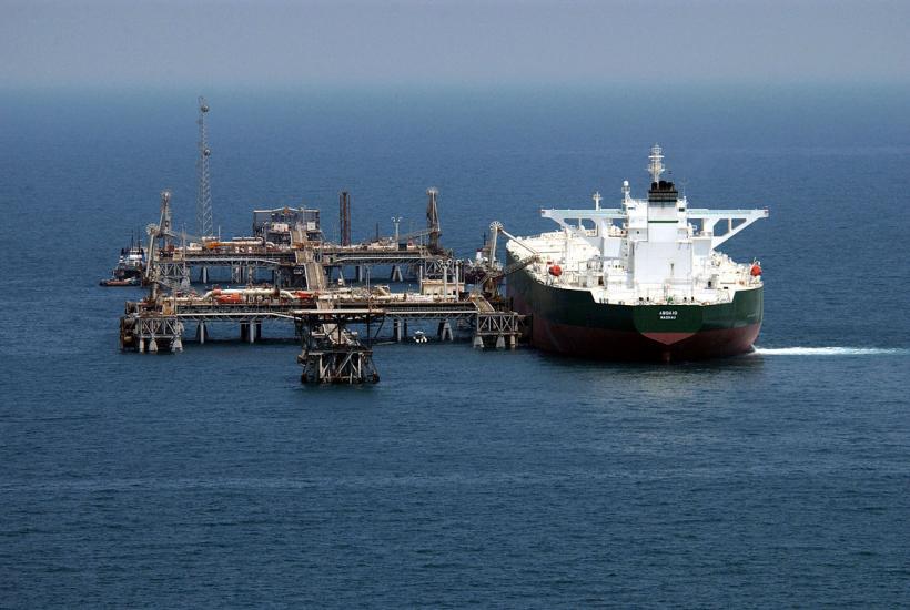 The AbQaiq oil tanker at the Mina Al Bakr terminal
