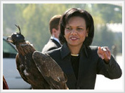 Condoleezza Rice tries to win Central Asia's sympathies for USA's purposes