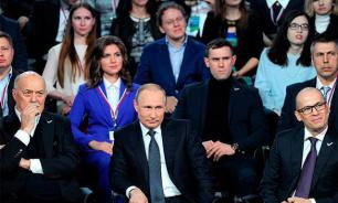 Putin works as translator from German at public meeting