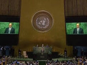 Putin speaks as key UN peacemaker, blasts US exceptionalism
