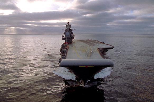 Russian aircraft carrier starts destroying terrorists in Syria
