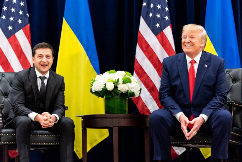 Volodymyr Zelensky and Donald Trump