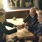 Putin enjoys beer after discussing state issues