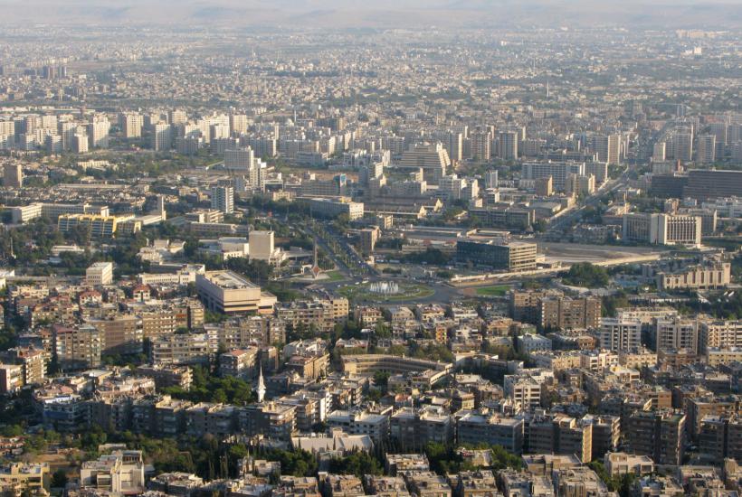 Damascus, Syria, Panorama at sunset