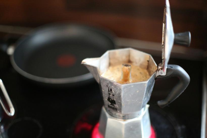 Coffee in moka pot