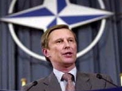 Russia's defense minister sets claims to NATO in Brussels