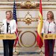 Hillary Clinton reviews Spanish government and applauds their servility
