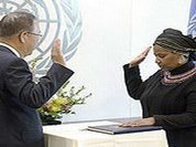 UN Women Executive Director Phumzile Mlambo-Ngcuka sworn in today
