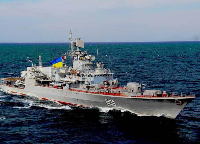 The flagship of the Ukrainian Navy has been sunk