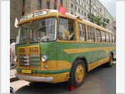Moscow elite rides retro buses