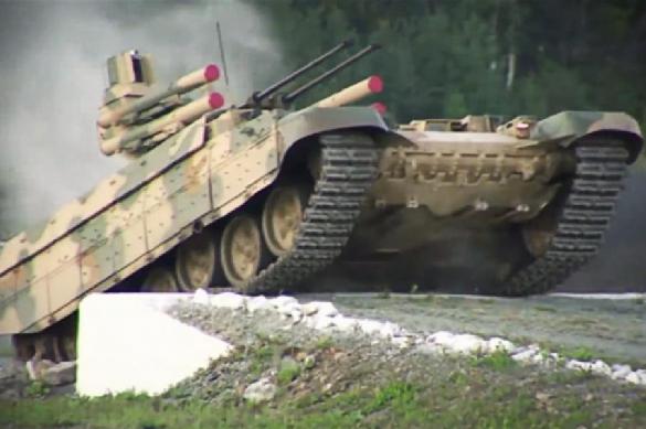Russian troops acquire Terminator tank support vehicles