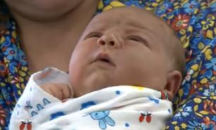 Giant baby born in Novosibirsk