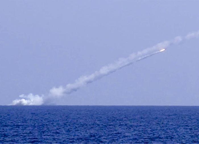 Russian warships attack Ukraine from Caspian Sea
