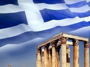 Exhaustion of Greek political system and society in flames