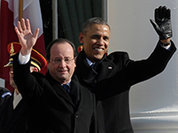 Obama and Hollande hug each other as world's gendarmes