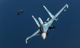 Russian Su-30SM fighter attacks NATO's F-35 over Black Sea