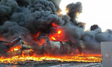 Russian Forces Strike Odesa: Major Fire Engulfs Port, Military Airfield Targeted