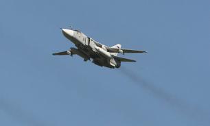 Su-24 fighter jet crashes in Syria during takeoff killing the crew