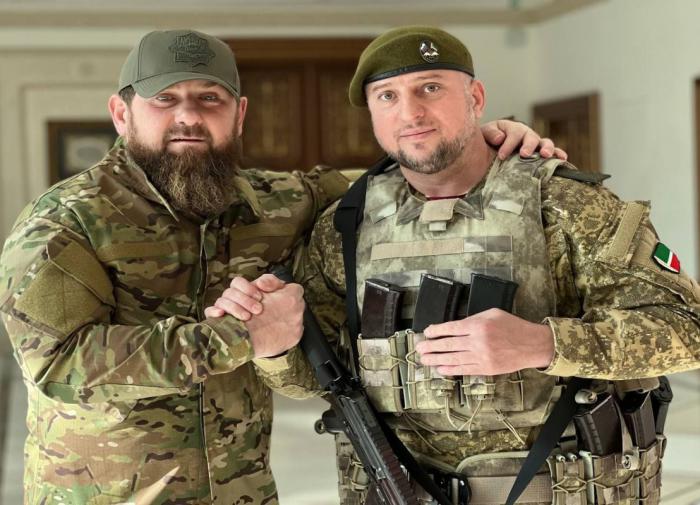Chechen President Ramzan Kadyrov arrives in Mariupol