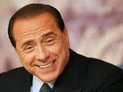 Silvio Berlusconi underneath the arches of Rubygate