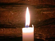 Burning candle cleanses air
