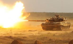 T-90 tanks destroy Ukrainian anti-tank weapons and armoured vehicles