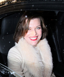 Milla Jovovich promotes her new film in Moscow