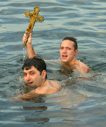 Epiphany: Extreme bathing in icy waters