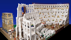 Lego builder creates first-ever Lego Colosseum