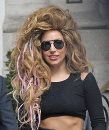 Lady Gaga and her wigs