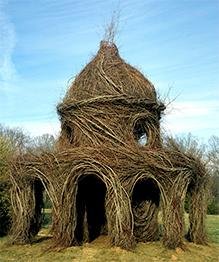 Willow-weaving art by Patrick Dougherty