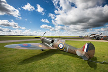 Spitfire goes from sand to the sky